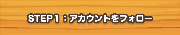 STEP１：アカウントをフォロー
