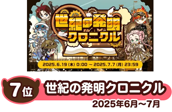 No.7 7位 世紀の発明クロニクル（2025年6月～7月）